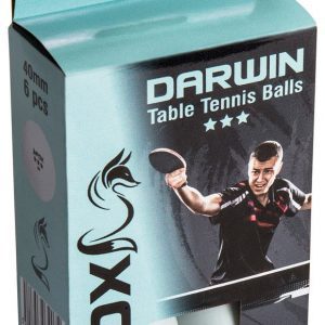 Fox TT Darwin 3 Star Table Tennis Balls (Pack of 6)
